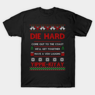 Die Hard Movie Ugly Christmas T-Shirt